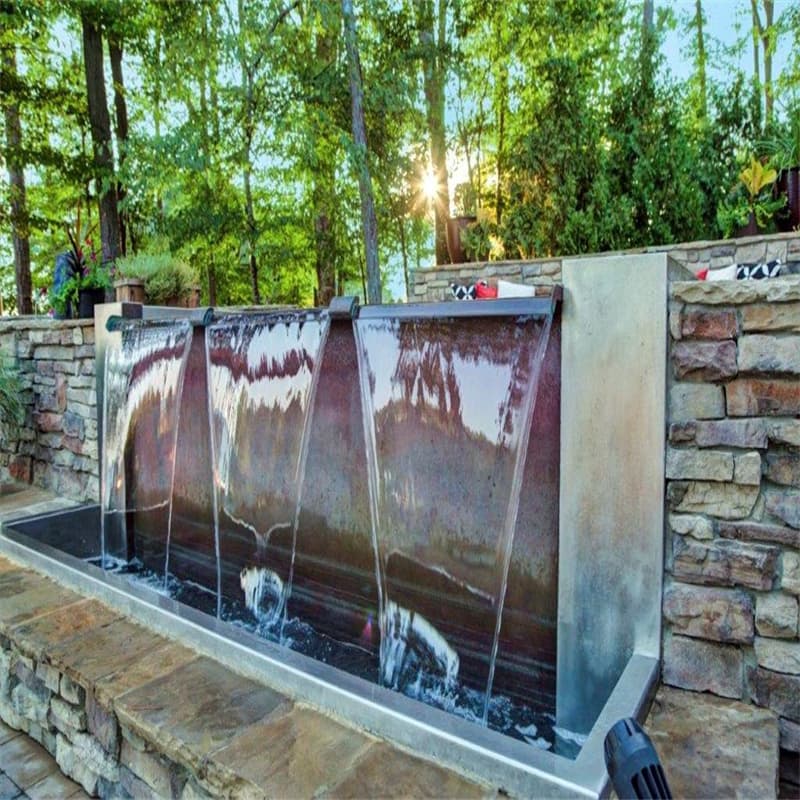 European style Water Feature For Backyard Ideas